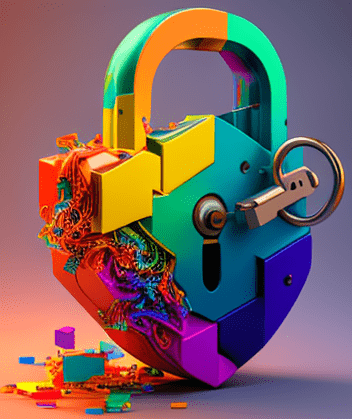 futuristic lock